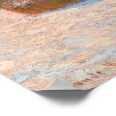 Claude Monet - Wheatstacks, Snow Effect, Morning ポスター (角)