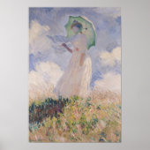 Claude Monet | Woman with Parasol Turned Left ポスター (正面)