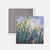 Claude Monet - Yellow and Purple Irises マグネット (正面/裏面)