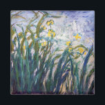 Claude Monet - Yellow and Purple Irises マグネット<br><div class="desc">Yellow and Purple Irises / Iris jaunes et mauves - Claude Monet, Oil on Canvas, 1924-1925</div>