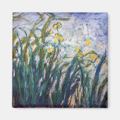 Claude Monet - Yellow and Purple Irises マグネット (正面)