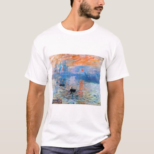 Claude Monet's Impression, Sunrise (1872) Tシャツ (正面)