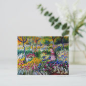 Claude Monet's Iris Garden Postcard ポストカード (スタンド正面)