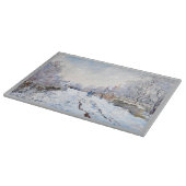 Claude Monet's snow at Argenteuil カッティングボード (角)