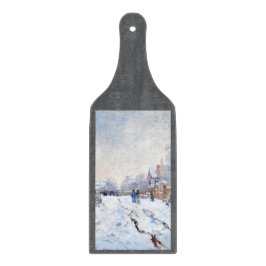 Claude Monet's snow at Argenteuil カッティングボード