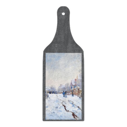 Claude Monet's snow at Argenteuil カッティングボード (正面)