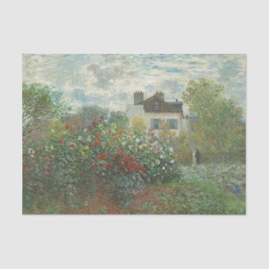 Claude Monet's The Artist's Garden in Argenteuil 薄葉紙 (正面)