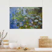 Claude Monet's Water Lilies (1915)  ポスター (キッチン)