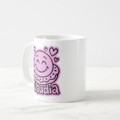 Claudia Doodle Emoji 2 コーヒーマグカップ (正面左)