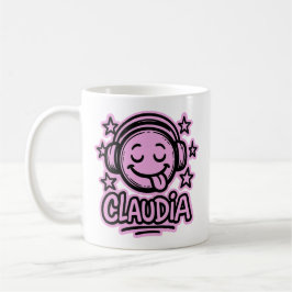 Claudia Doodle Emoji 3 コーヒーマグカップ