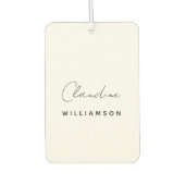 Claudine Williamson カーエアーフレッシュナー (正面)