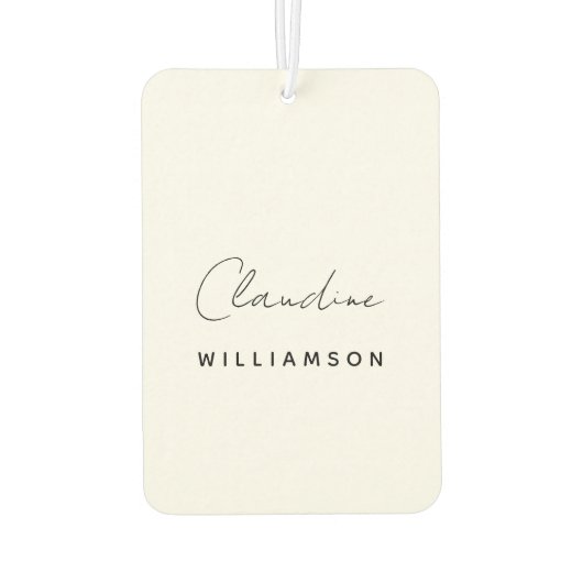 Claudine Williamson カーエアーフレッシュナー (裏面)