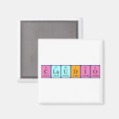 Claudio周期表名磁石 マグネット (正面/裏面)