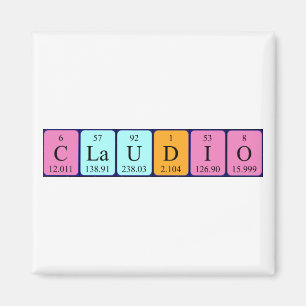 Claudio周期表名磁石 マグネット