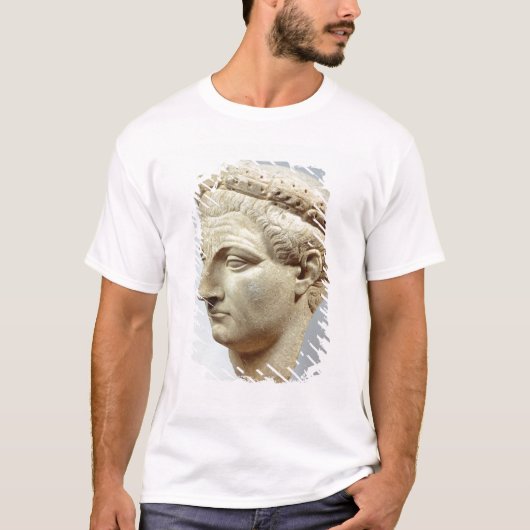 Claudiusの大理石の頭部、41-54広告 Tシャツ (正面)