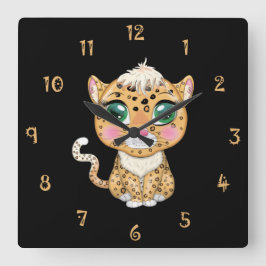 Claudye The Cat Wall Clock スクエア壁時計