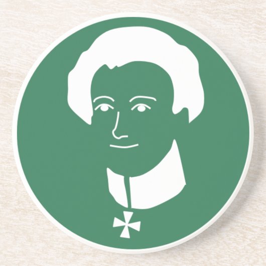 "Clausewitz兄弟コーヒー"の砂岩コースター コースター (正面)