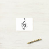 Clave de Sol Pentagrama y Melodia ポストイット (デスク上)
