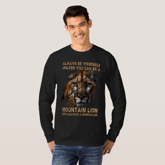Claws Scratch Ripping Cougar Mountain Lion   1 Tシャツ (正面フル)