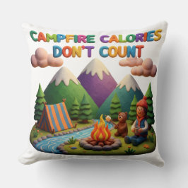 Clay Art “Campfire Calories Don’t Count” Scene クッション