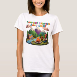 Clay Art “Campfire Calories Don’t Count” Scene Tシャツ