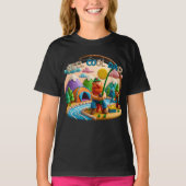 Clay Art “Reel Cool Dad” Fishing Scene Design Tシャツ (正面)