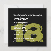 CLAY BLACK 18歳の誕生日パーティー18歳V10B 招待状 (裏面)