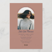 Clay Grad Announcement and Invitation with Photo 招待状 (裏面)