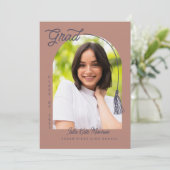 Clay Grad Announcement and Invitation with Photo 招待状 (スタンド正面)