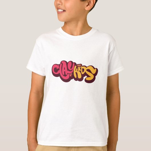 Clay Kids - Logo camiseta blanca Tシャツ (正面)