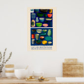 Clay & Pots Poster Midcentury Ceramic Art Print – ポスター (キッチン)