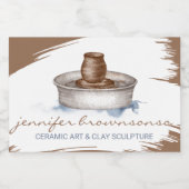 Clay Pottery Ceramic Art sculpture handmade フードラベル (シングルラベル)