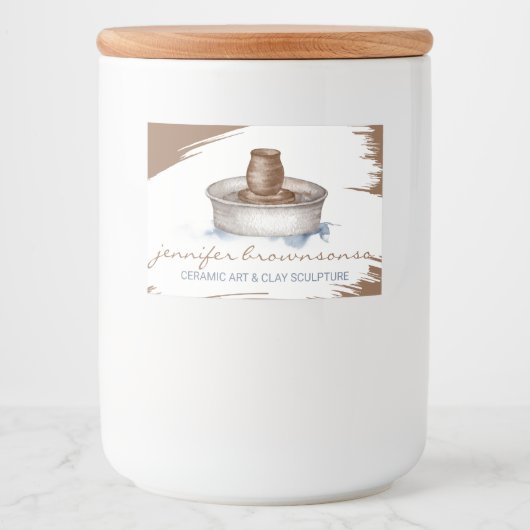 Clay Pottery Ceramic Art sculpture handmade フードラベル (正面)