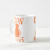 Clay Pottery Retro コーヒーマグカップ (正面左)