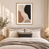 Clay Resonance | Minimal Abstract Plaster Art Prin ポスター