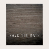 Clay Slab Effect, Photo Save The Date Card 名刺 (外部フラット)