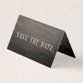 Clay Slab Effect, Photo Save The Date Card 名刺 (正面)