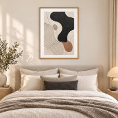 Clay Tide | Minimal Abstract Plaster Art Print ポスター