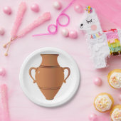 Clay Vase Paper Plates ペーパープレート (パーティー)