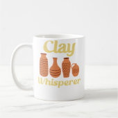 Clay Whisperer Ceramic Funny Pottery コーヒーマグカップ (左)