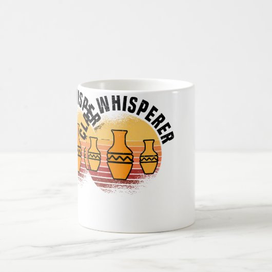 Clay Whisperer - Pottery Ceramics コーヒーマグカップ (中央)