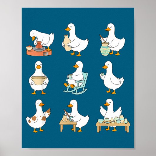 Clay Whisperer T Er Ceramic Silly Goose Making Tte ポスター (正面)