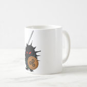 Claymoreの剣を持つ高地のハリネズミ コーヒーマグカップ (正面右)