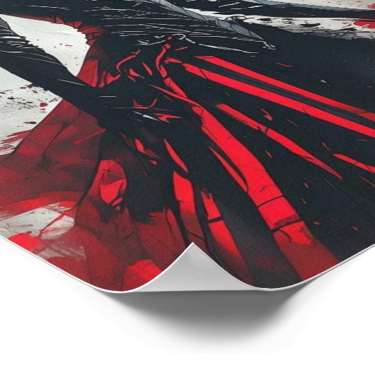 Claymore Poster – Dark Fantasy Anime Warrior Queen ポスター (角)