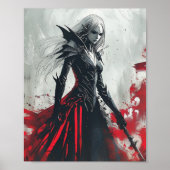 Claymore Poster – Dark Fantasy Anime Warrior Queen ポスター (正面)