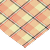 Claystone and Morning Mist Plaid ショートテーブルランナー (コーナー)