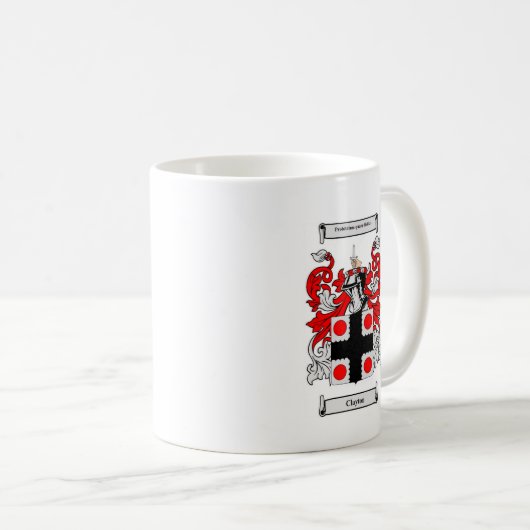 Claytonの紋章付き外衣 コーヒーマグカップ (正面右)