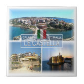 CLB009 LE CASTELLA，カラブリア，イタリア， タイル (正面)