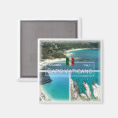 CLB016 CAPO VATICANO, Calabria，イタリア，冷蔵庫 マグネット (正面/裏面)