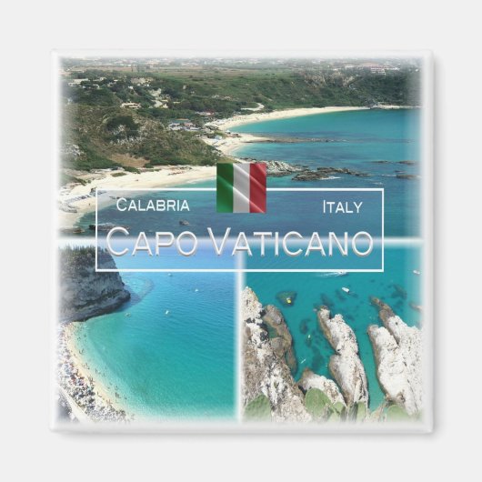 CLB016 CAPO VATICANO, Calabria，イタリア，冷蔵庫 マグネット (正面)